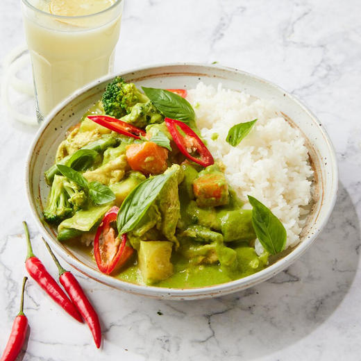 泰式绿咖喱鸡肉饭套餐 Thai Green Curry Chicken with Rice Set 商品图0