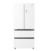 美的（Midea）冰箱520升法式四门60cm薄纯平全嵌超净科技除菌保鲜智能家用大冰箱BCD-520WUFGPZM凝光白 商品缩略图0