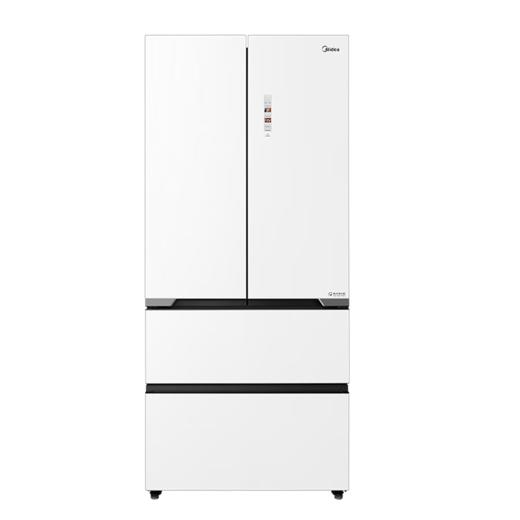 美的（Midea）冰箱520升法式四门60cm薄纯平全嵌超净科技除菌保鲜智能家用大冰箱BCD-520WUFGPZM凝光白 商品图0
