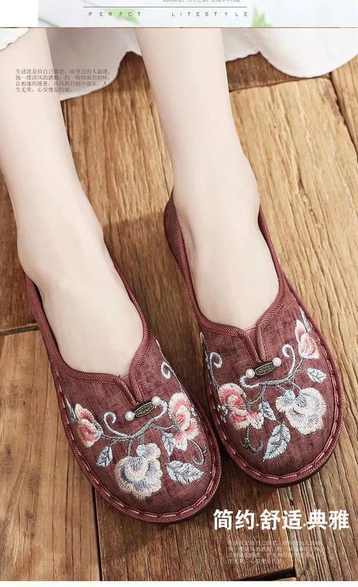 老北京布鞋女闰月鞋平底妈妈鞋软底中老年休闲鞋奶奶鞋舒适老人鞋_ym 商品图4