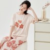 3部顶瓜瓜女士小圆领短袖七分裤家居服套装DJJWX-AQW22590 商品缩略图4