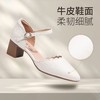 信诺 包头舒适凉鞋 2024新款夏季配裙子粗跟真皮女鞋一字扣妈妈鞋24C3113-26 商品缩略图1