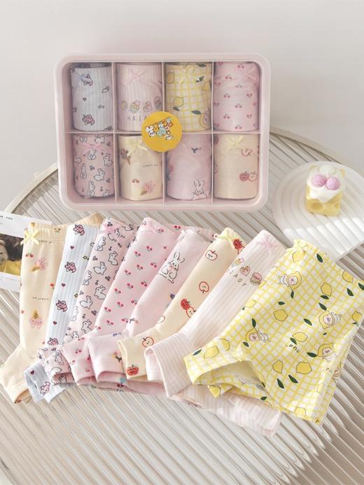 【高品质不夹屁屁，妈妈放心的小裤裤】4条装儿童内裤 女童男童纯棉a类 图案随机 平角卡通中大童短裤 便当盒装学生棉内裤-QQ 商品图4