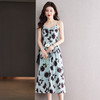 CCJ3406吊带裙女夏季外穿小个子气质宽松遮肉打底背心长裙碎花雪纺连衣裙 商品缩略图2