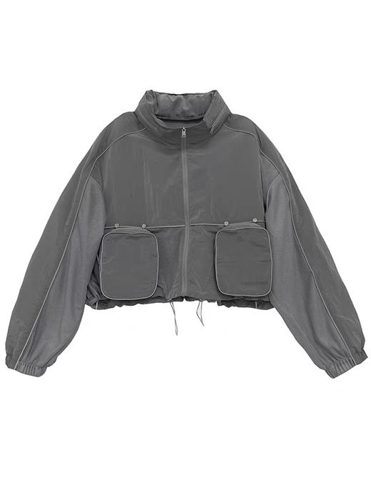 灰色口袋防晒外套 商品图0