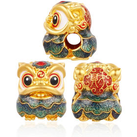 足金国潮醒狮转运珠黄金小狮子萌趣可爱送宝宝礼物MEMORA诗普琳HP652701