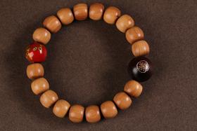 DQ0042°印度老山檀香老珠型手饰手串