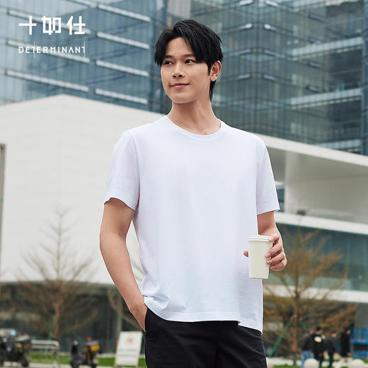 十如仕低圆领吸湿速干薄款衬衫打底短袖T恤-T09-01 商品图3