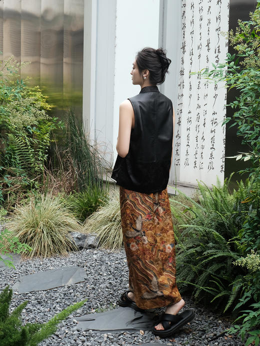 盛唐婧 |江涯海水纹仙辞半身裙 商品图6