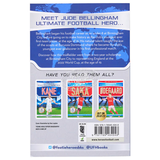 【中商原版】足球英雄系列 贝林厄姆收集 Bellingham Ultimate Football Heroes Collect them all 英文原版 MattOldfield 商品图1
