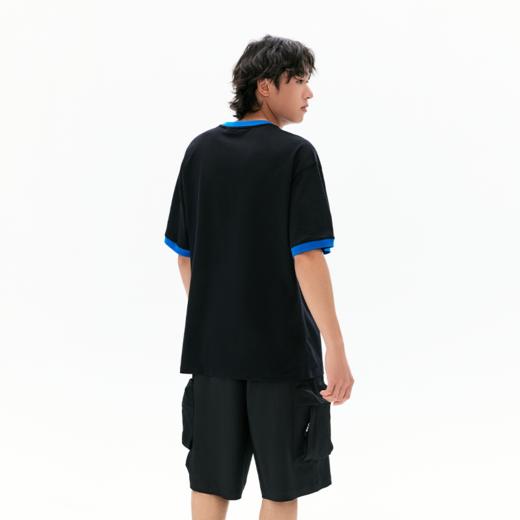 ACEYKYB黄子韬趣味徽章T恤2025夏季新品中性撞色领口凉感抑菌短袖 商品图2