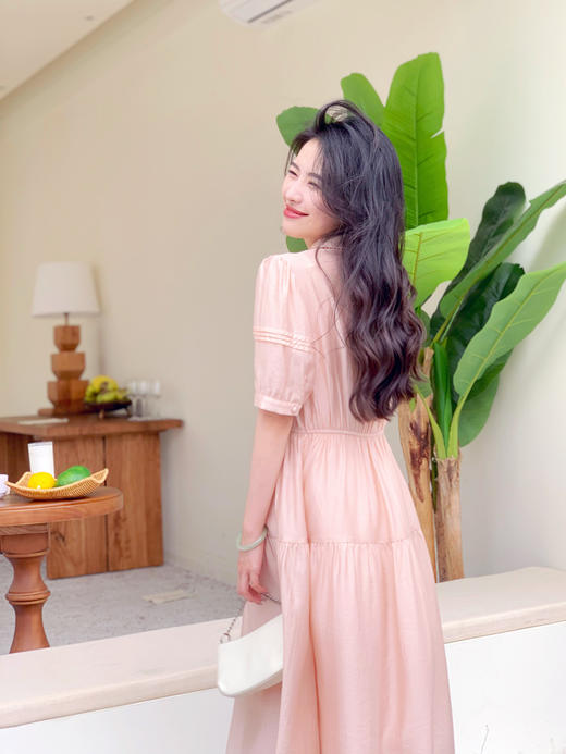 【百图lulu定制】【白月光裙】【买一送一】送吊带裙  天丝 光泽感 防晒透气  短袖连衣裙 商品图8