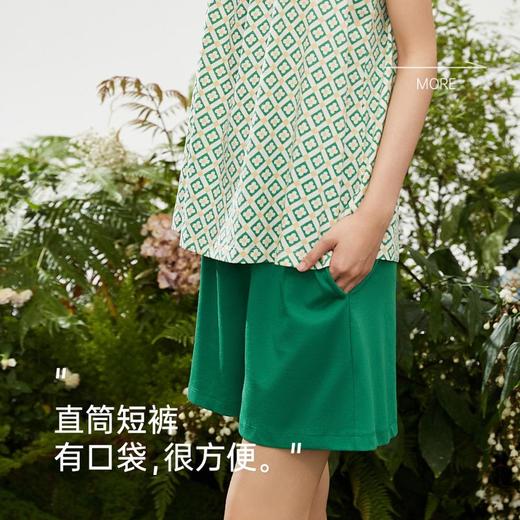 3部顶瓜瓜女士趣野短袖双层肤感家居服套装DJJWX-AQ22565 商品图4