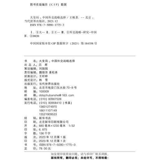 大变局 : 中国外交战略选择 商品图2