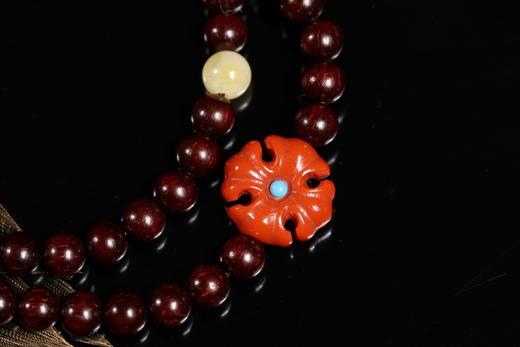 XYZT0596°克罗心·印度小叶紫檀双圈手持手串0.5 商品图2