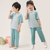 【凉感莫代尔，儿童家居服套装】儿童睡衣亲子家居服套装，柔软爽滑吸湿排汗快干，男童短袖长裤夏季薄款女童空调衣服QQ父亲节礼物新年礼盒年货礼盒 商品缩略图5