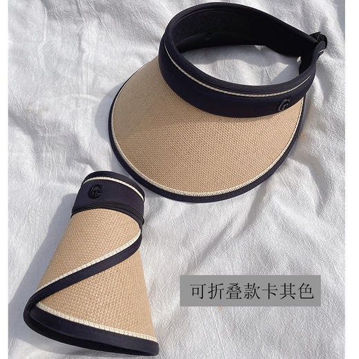 夏日烈阳，躲闪草帽大檐；肌肤呵护，UV防晒有心；舒适透气，头顶清凉空顶；折叠轻巧，蜻蜓点水自在。女神必备，时尚遮阳方便携带！ 商品图3
