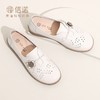 信诺 真皮舒适女鞋 2024新款夏季镂空单鞋中老年透气软底妈妈凉鞋24C6801-015 商品缩略图5