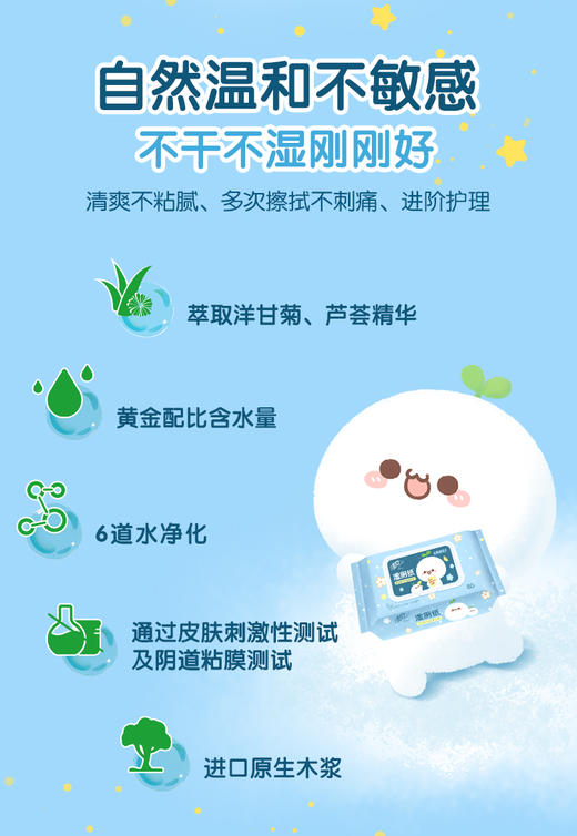 清风湿厕纸80片/包（200*135mm） 商品图3