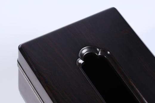 SDMG0066°紫光檀嵌银丝纸巾盒 商品图4