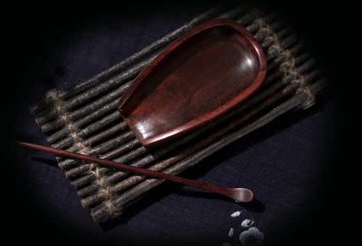 SDCC0028°印度小叶紫檀老料茶则套装 商品图4