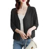 薄款冰丝针织衫，小披肩七分袖上衣CC-56-A5608 商品缩略图4