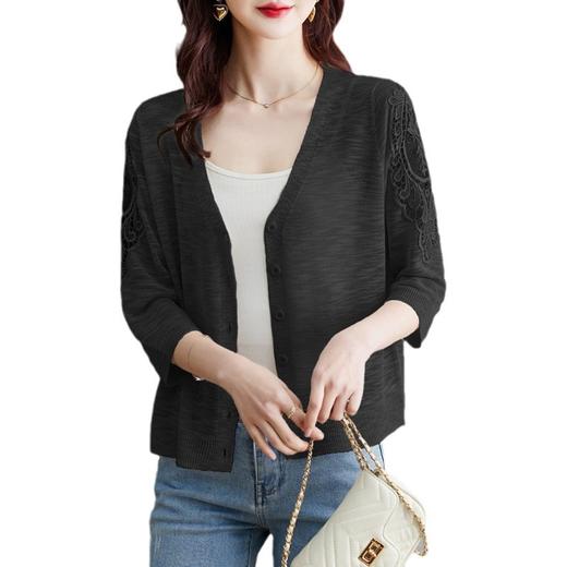 薄款冰丝针织衫，小披肩七分袖上衣CC-56-A5608 商品图4