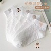 「9.9到手5双！夏季薄款」白色袜子女可爱日系ins潮短筒袜春夏季薄款学生短袜浅口纯白船袜配饰 商品缩略图2