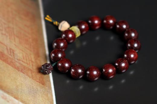 XYZT0357°招财进宝/貔貅小叶紫檀满星手串 商品图1