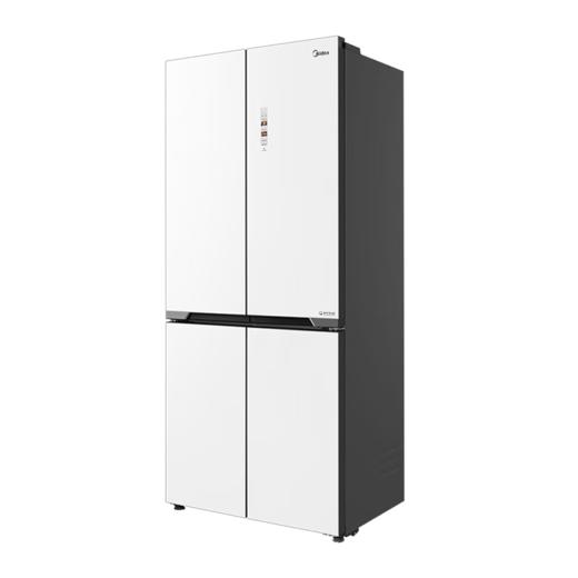 美的（Midea）冰箱521升十字四门60cm薄纯平全嵌超净科技除菌保鲜智能家用大冰箱BCD-521WUSGPZM凝光白 商品图1