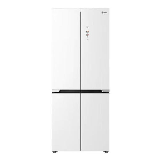 美的435升十字对开门冰箱超薄嵌入式底部散热PST智能净化钢化玻璃面板 BCD-435WUSGPZM凝光白/迷境灰 商品图6