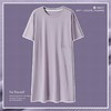 【瑜伽生活家】「数色可选！纯棉凉感」夏季睡衣女新款睡裙 女夏季短袖连体圆领舒适套头女士可外穿家居内衣服裙子 商品缩略图3