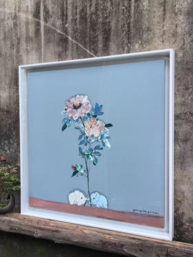 付毅兵《花间嬉戏》原作