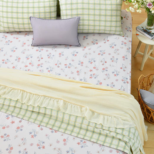 花舞系列床笠床罩纯棉四季可用定制 商品图2