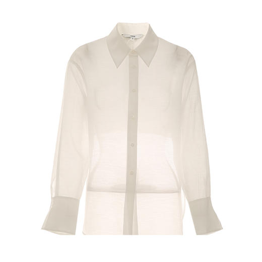 VIMAGE纬漫纪夏季新款时尚系带显瘦百搭舒适防晒休闲白衬衫V2109707 商品图5