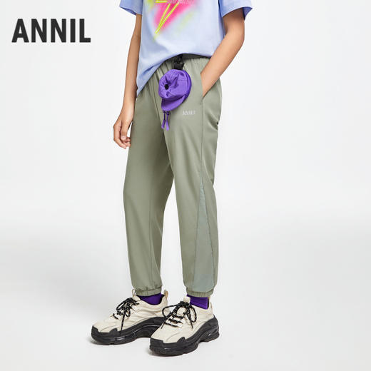 男女童全腰梭织长裤防蚊裤夏季新款安奈儿童装EM426183 商品图2