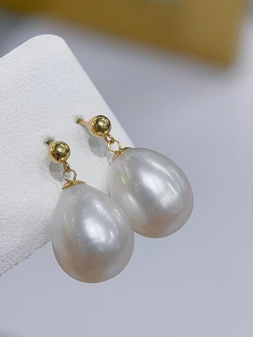 天然极品淡水珍珠-水滴形状10*13 商品图0