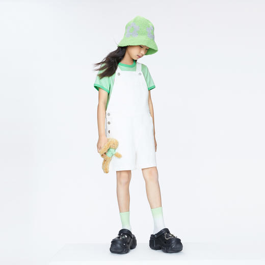 女童时尚活力背带中裤BLUE新款安奈儿童装实体店同款AG426662 商品图5