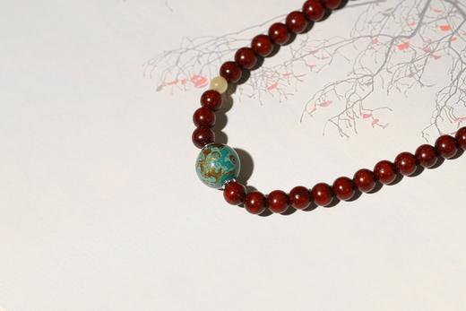 DQ0167°印度小叶紫檀大漆手饰手串 商品图6