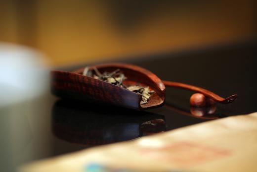 SDCC0028°印度小叶紫檀老料茶则套装 商品图0