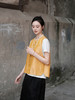 盛唐婧 |提花真丝缎双面穿对襟马甲-黄色 商品缩略图8