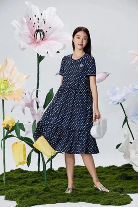 3F声雨竹连衣裙