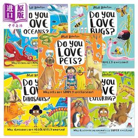 【中商原版】Matt Robertson 自然动植物科普儿童绘本5册 海洋Ocean 恐龙Dinosaur 昆虫Bug 探索野外Exploring 宠物 英文原版