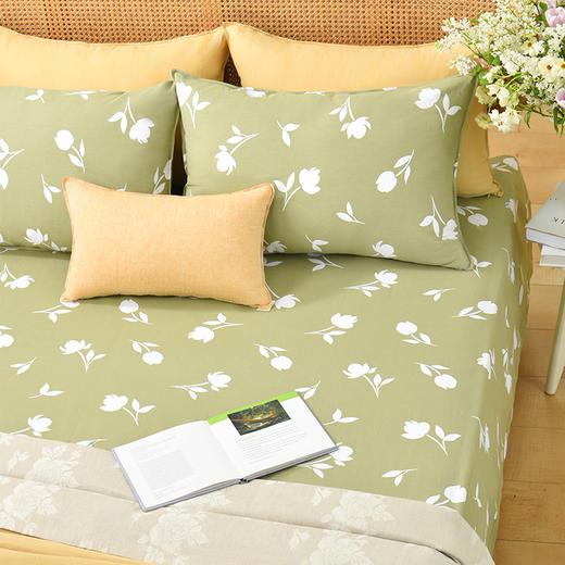 午后花影系列床单枕套床单纯棉100全棉防滑夏季双人定制 商品图1
