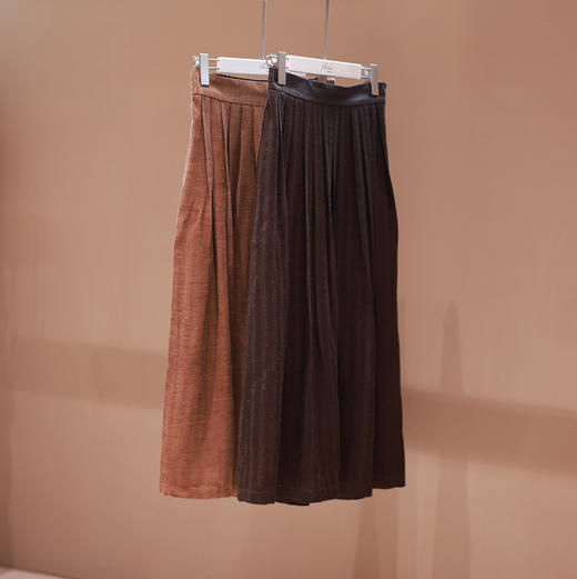 之如初 两色柞蚕丝香云纱百褶裙 商品图7