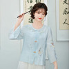 AHM-8810夏季新款中国风复古刺绣改良汉服新中式国风马面裙三件套装 商品缩略图2