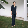 IWY/时尚高端藏青色西装外套女韩版售楼部职业装气名媛通勤西服olC14234+P34234 商品缩略图0