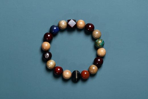 DQ0191°多宝珠紫檀/金丝楠木手串1*18 商品图1