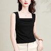 纯色莫代尔方领简约，时尚背心修身显瘦打底小衫KQL-E001M6911 商品缩略图2