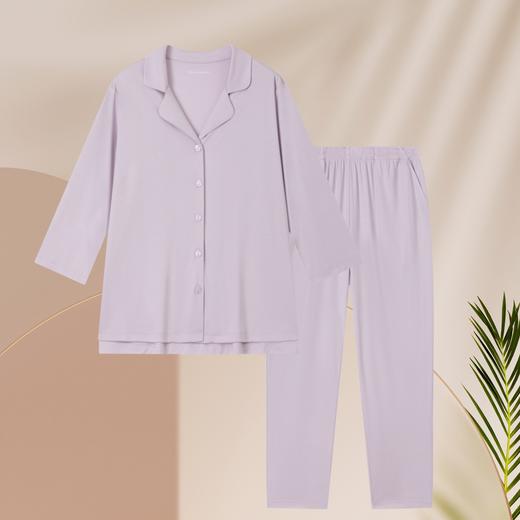 【兰精零碳莫代尔】SCHIESSER德国舒雅短袖九分裤家居套装69.5%兰精零碳纤维30.5%棉 50S零碳天丝30/22432H 商品图5